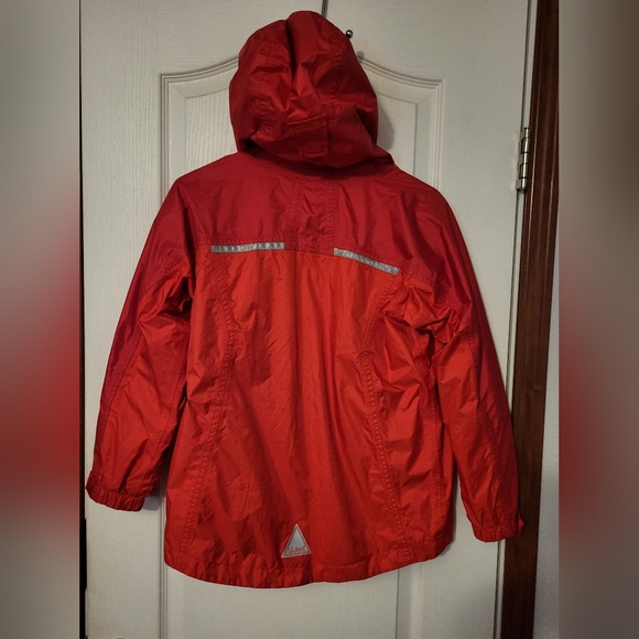 LL BEAN Sz 10-12 Red Coat/Jacket w/Hood Great Gently Used Condition - Picture 6 of 9